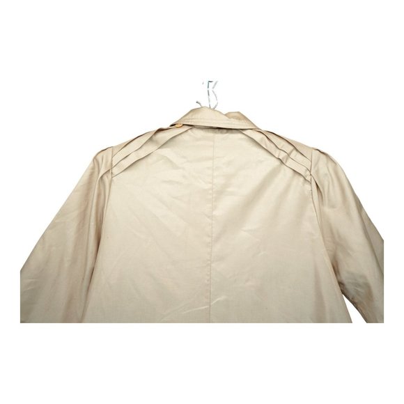 CLAUDIA BARNES Women's Tan Raincoat Size XS‎ 100% Polyester - Picture 7 of 8